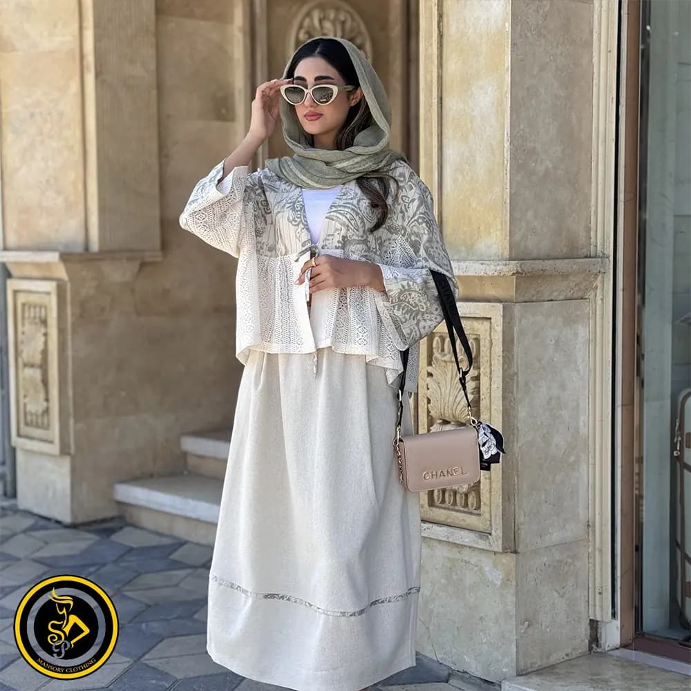 ست دوتیکه زنانه کت و دامن مجلسی