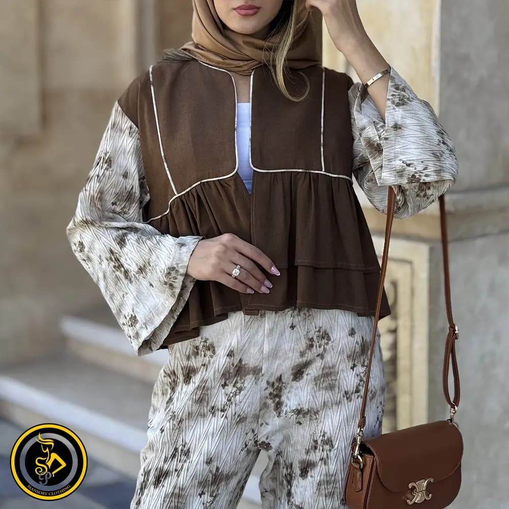 ست دو تیکه زنانه کراپ و شلوار چین‌دار — تصویر ۵