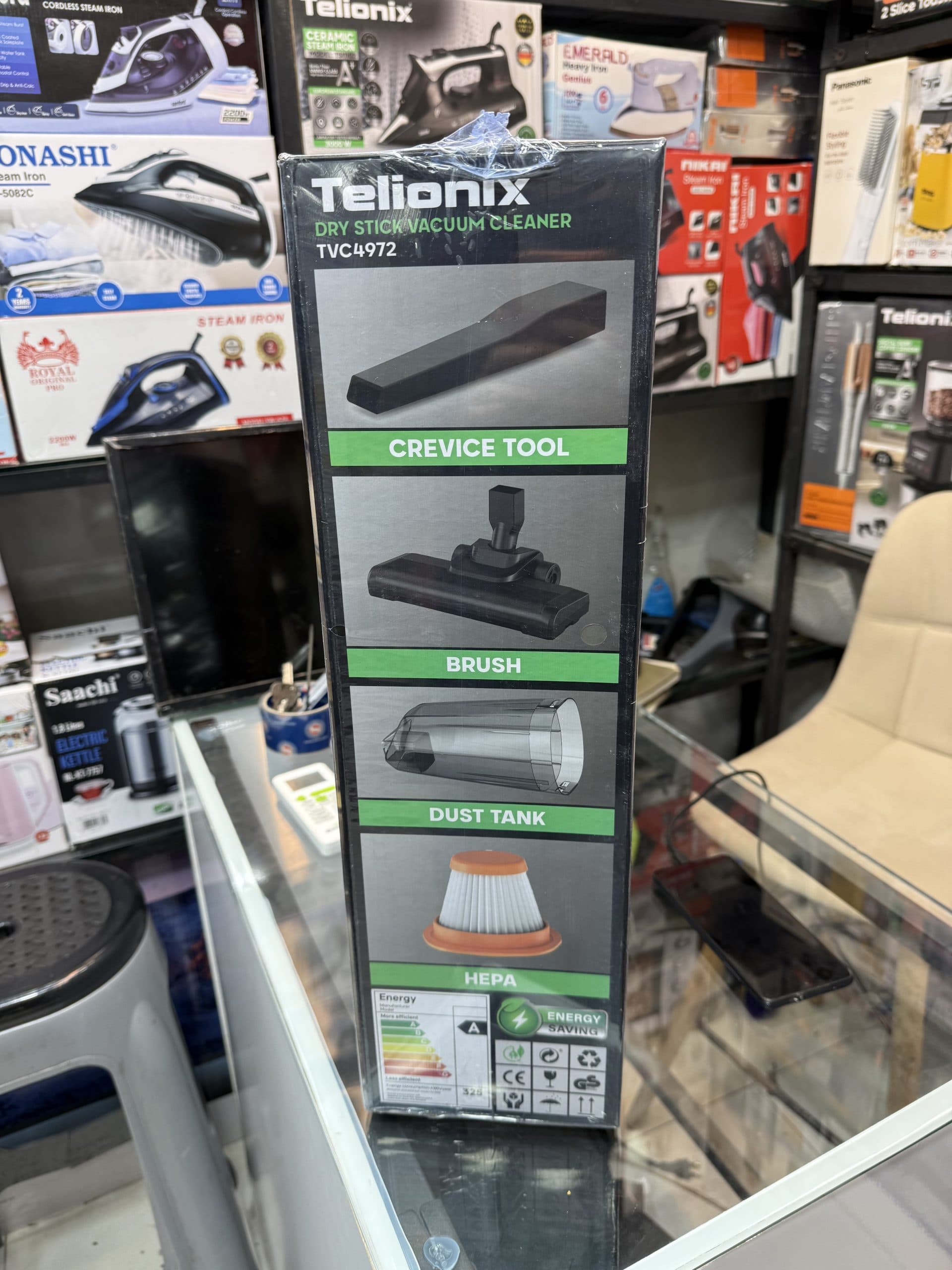 جارو برقی عصایی سیمی ۶۰۰ وات تلیونیکس Telionix مدل TVC4972 (Dry Stick Vacuum Cleaner) اورجینال (عمده و تک) — تصویر ۴
