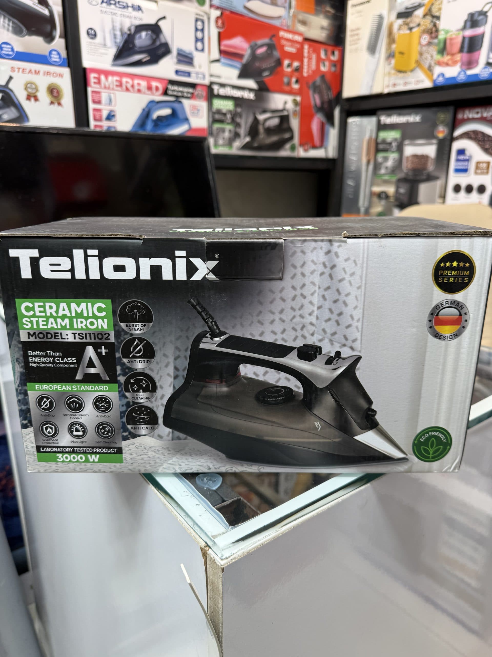 اتو بخار ۳۰۰۰ وات تلیونیکس Telionix مدل TSI1102 (Steam Iron) اورجینال (عمده و تک) — تصویر ۲
