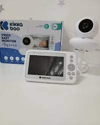 دوربین اتاق کودک کیکابو بلغارستان تاکی واکی تصویری با مانیتور HD بزرگ kikkaboo — تصویر ۲