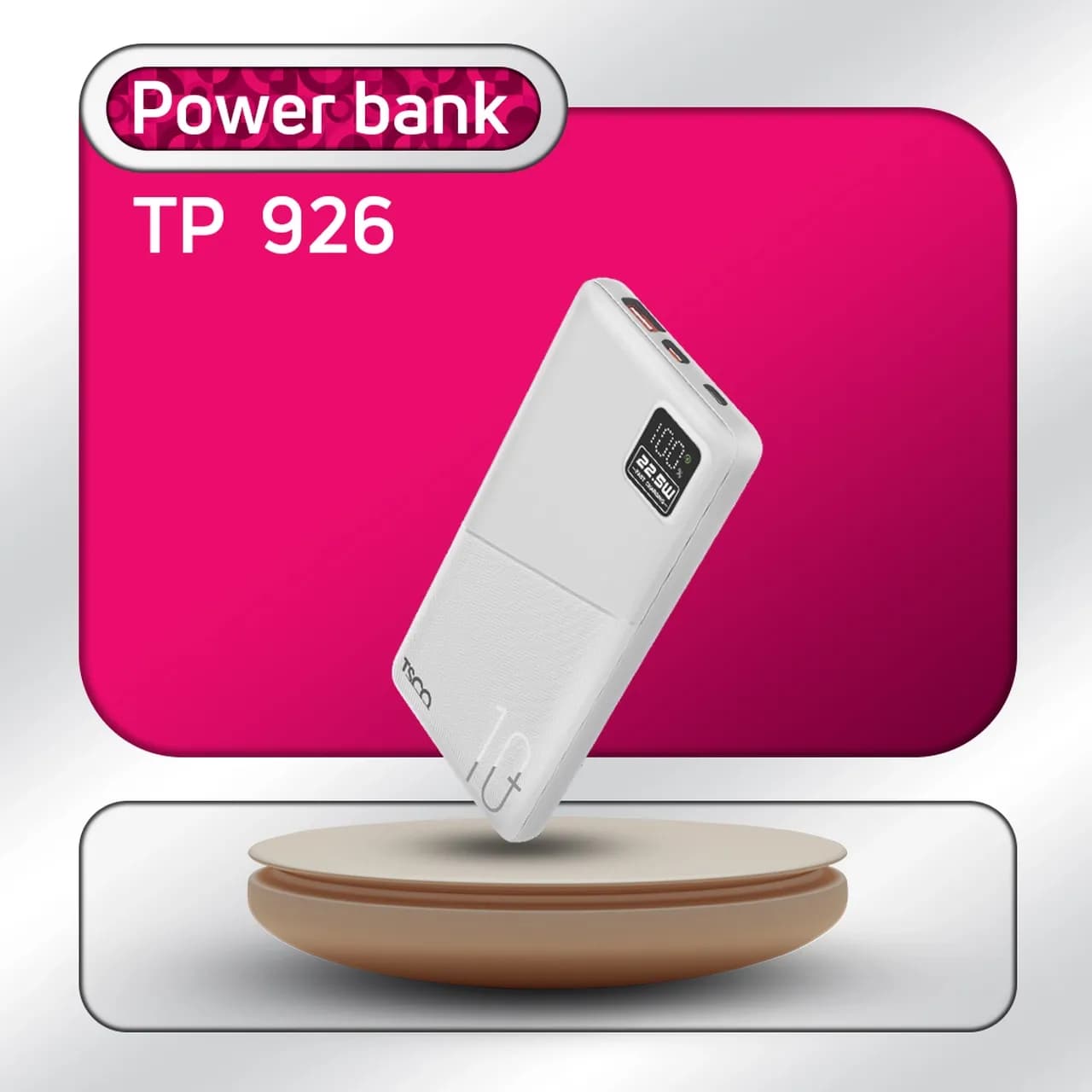 پاوربانک فست شارژ تسکو TSCO 10000mAh مدل TP 926 22.5W — تصویر ۶