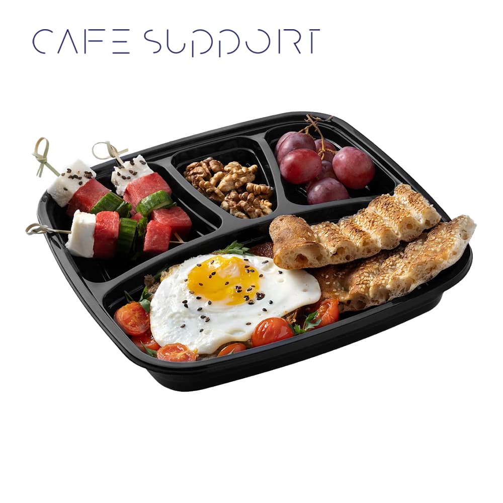 ظرف یکبار مصرف چهار خانه کد 254