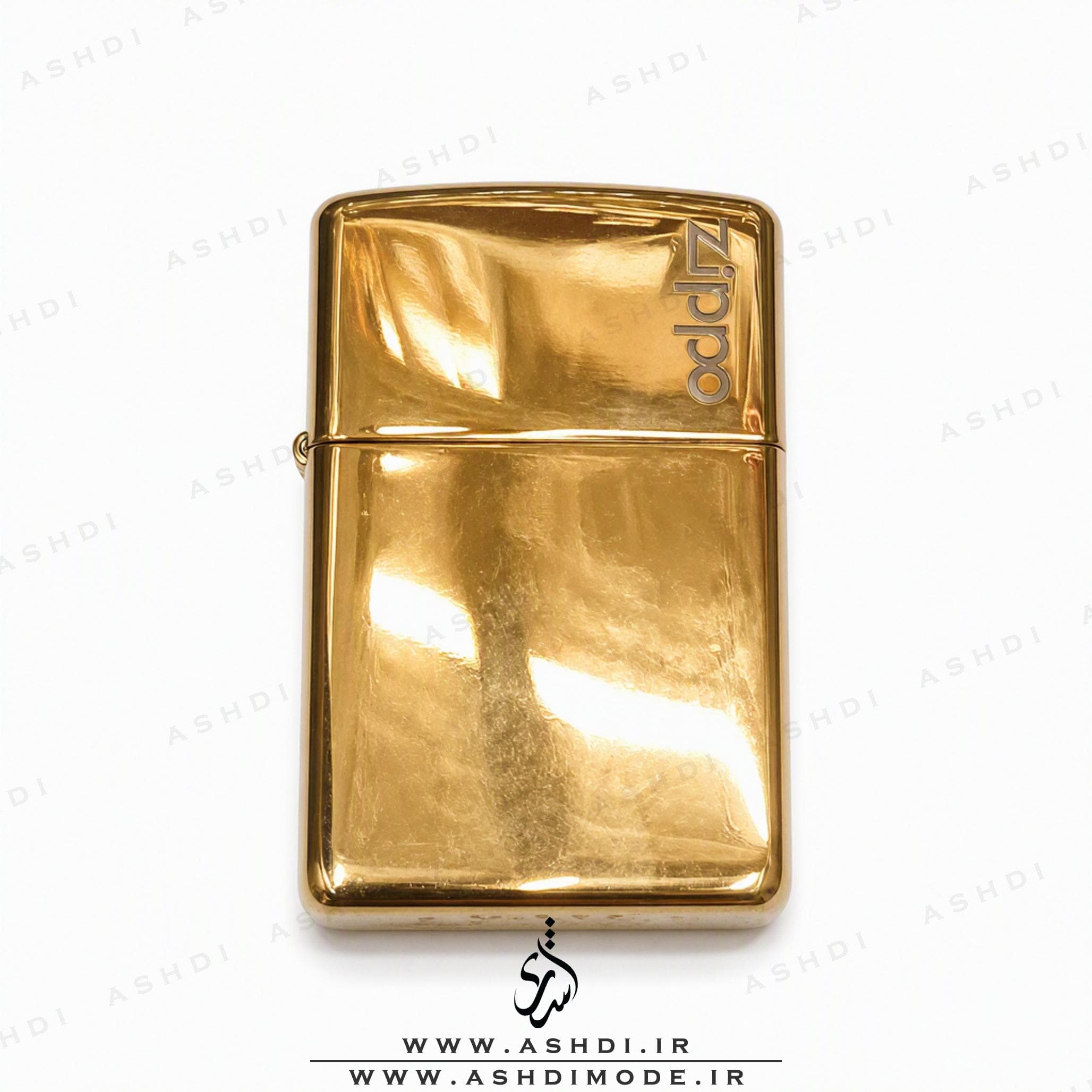فندک زیپو های کپی مدل ساده طلایی 02 | Golden 02 Zippo Lighter