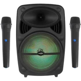 اسپیکر بلوتوثی GTS مدل GTS-2385 سایز ۸ اینچ همراه با دو عدد میکروفن