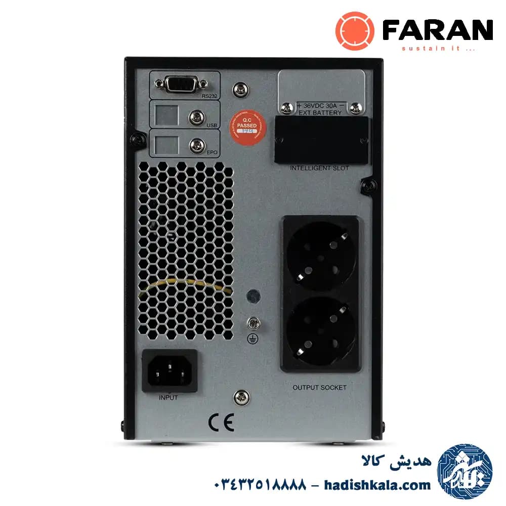 یو پی اس آنلاین 1KVA فاران مدل Titan Plus اکسترنال — تصویر ۲