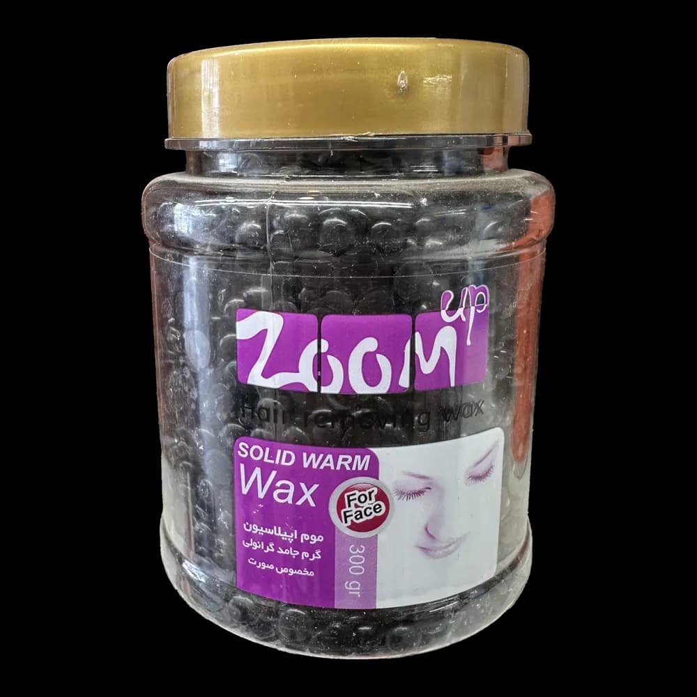 موم اپیلاسیون گرانولی Zoom Up مدل کربن اکتیو – 300 گرم | مناسب موهای ضخیم و پاکسازی پوست