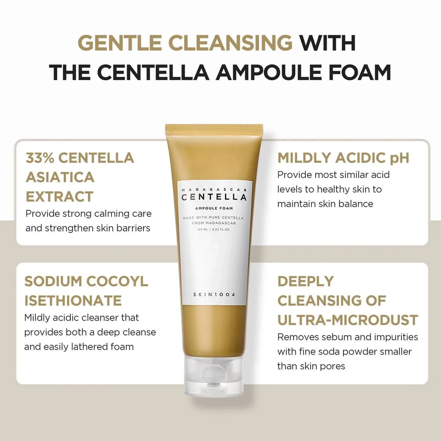 فوم شوینده سنتلا | CENTELLA AMPOULE FOAM 125 ml — تصویر ۳