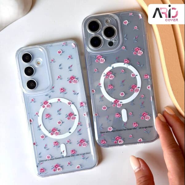 قاب گوشی ژله ای طرح گلبرگ مخصوص گوشی‌های آیفون، سامسونگ و شیائومی — تصویر ۳