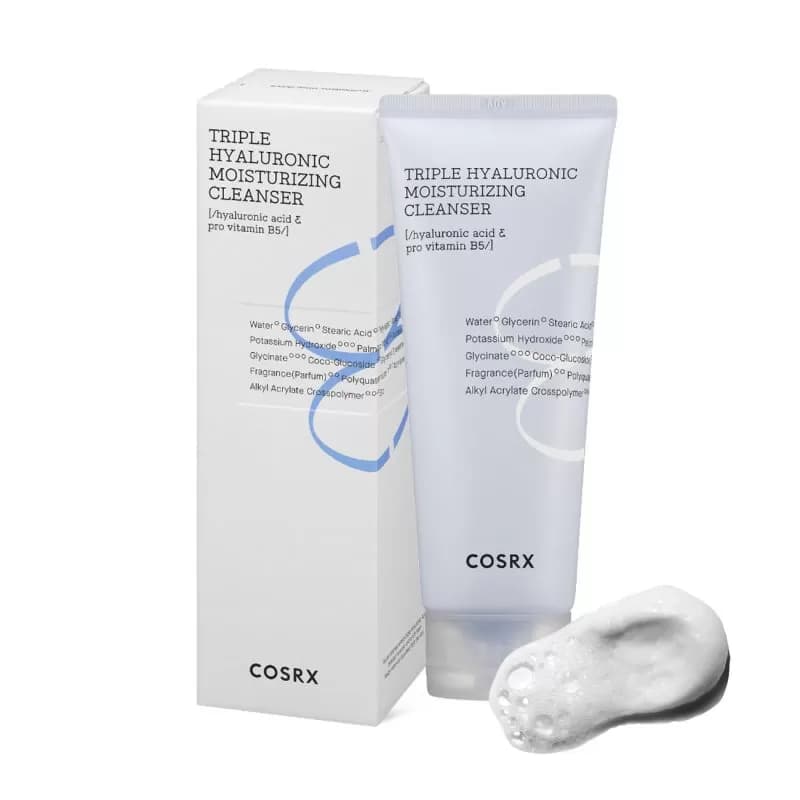 شوینده و آبرسان هیالورونیک سه گانه کوزارکس 150 میل | Cosrx Hydrium Triple Hyaluronic Moisturizing Cleanser