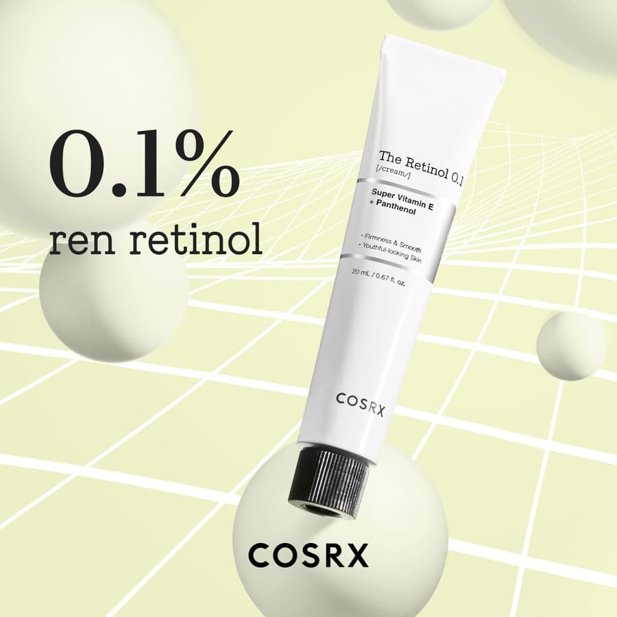کرم رتینول کوزارکس 0.1% حجم 20 میل | COSRX The Retinol 0.1 super vitamin E + Panthenol0 — تصویر ۳
