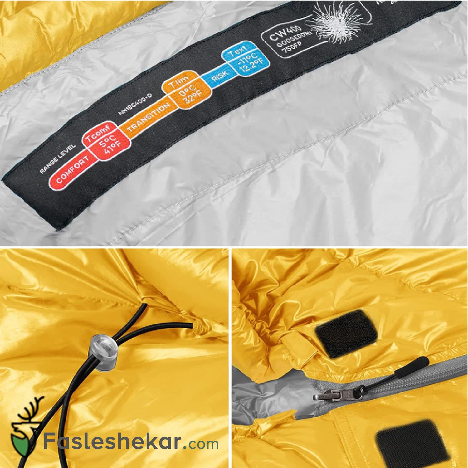 کیسه خواب پر نیچرهایک مدل Naturehike CW400 — تصویر ۷