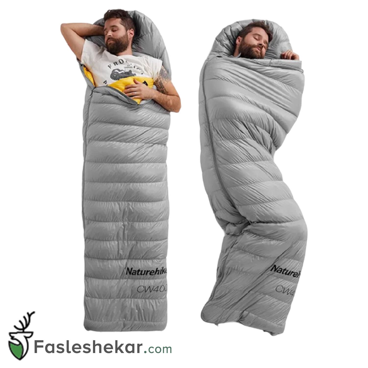 کیسه خواب پر نیچرهایک مدل Naturehike CW400 — تصویر ۴