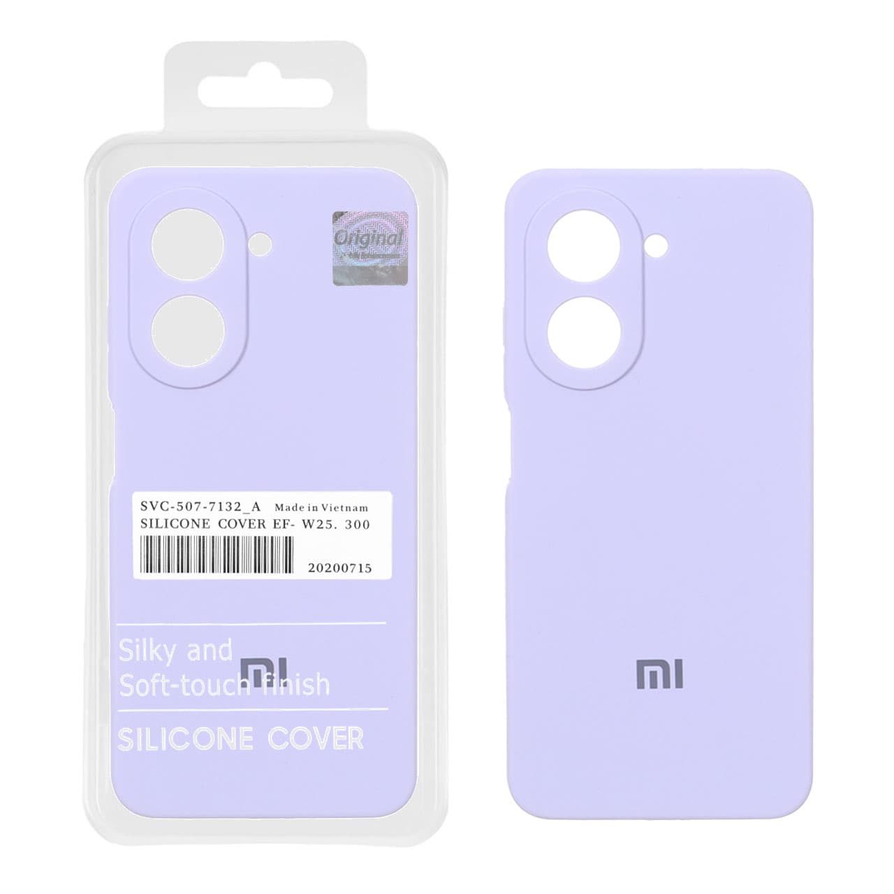 قاب سیلیکونی پاک کنی اورجینال Master Quality مدل Xiaomi Redmi A5 / Poco C71 – یاسی (پک دار)