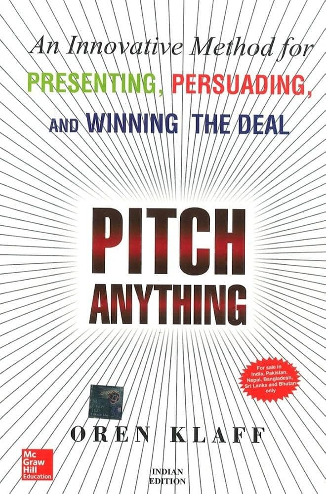 کتاب Pitch Anything (هر چیزی را بفروشید) نسخه انگلیسی PDF | اورن کلاف