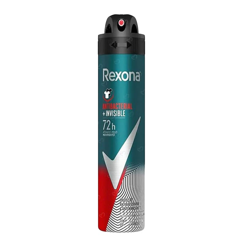 اسپری پودری مردانه رکسونا Rexona مدل Antibacterial+ Invisible حجم 200 میلی لیتر