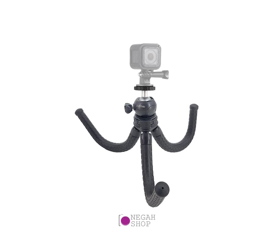 سه پایه گوریلا زومی مدل Zomei 30cm منعطف و قابل حمل مناسب موبایل، GoPro و دوربین‌های سبک — تصویر ۵