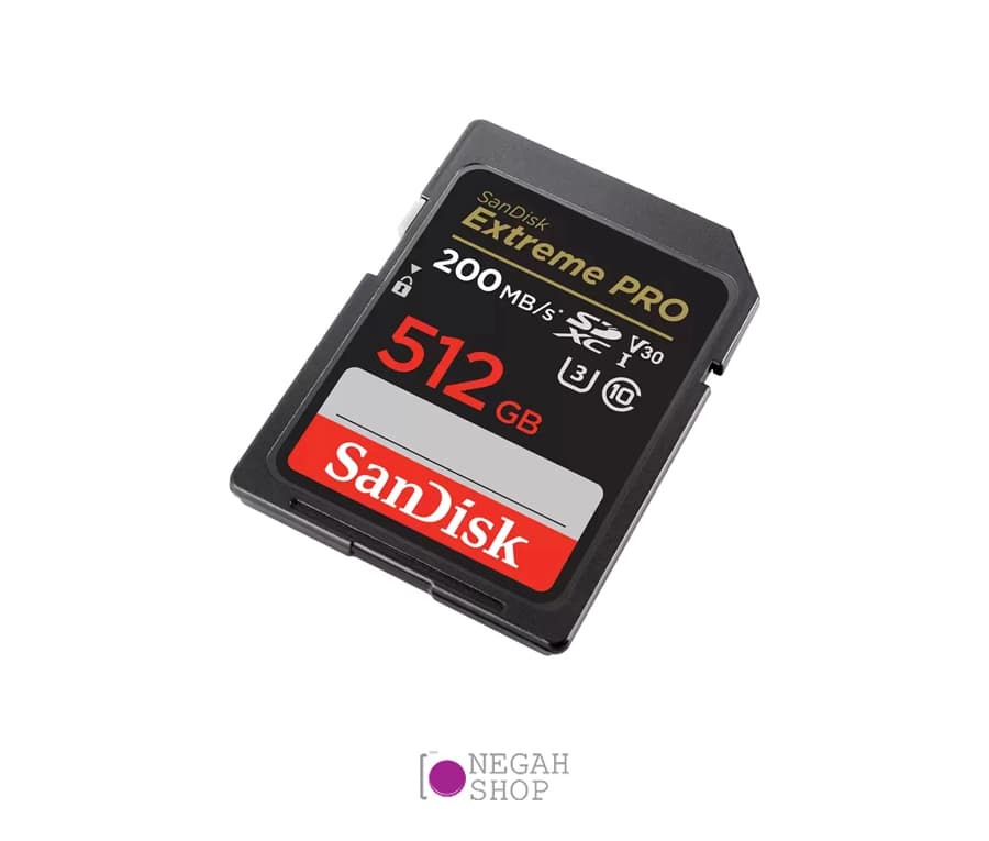 کارت حافظه SD سندیسک SanDisk Extreme Pro ظرفیت 512GB سرعت 200MB/s — تصویر ۳