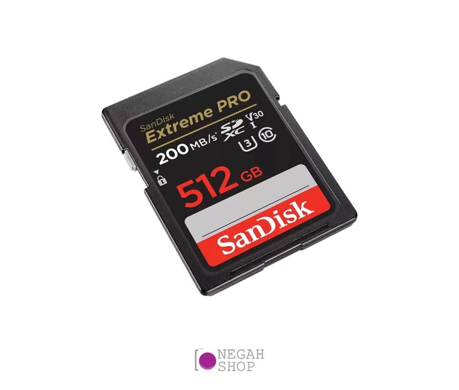 کارت حافظه SD سندیسک SanDisk Extreme Pro ظرفیت 512GB سرعت 200MB/s — تصویر ۲