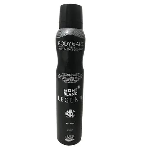 اسپری بدن مردانه بادی کر مونت بلنک لجند | Body Care Mont Blanc Legend حجم ۲۰۰ میل