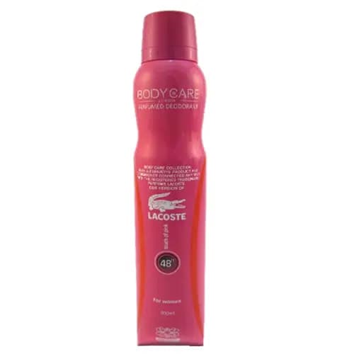 اسپری بدن زنانه بادی کر لاگوست پینک | Body Care Lacoste Pink حجم ۲۰۰ میل