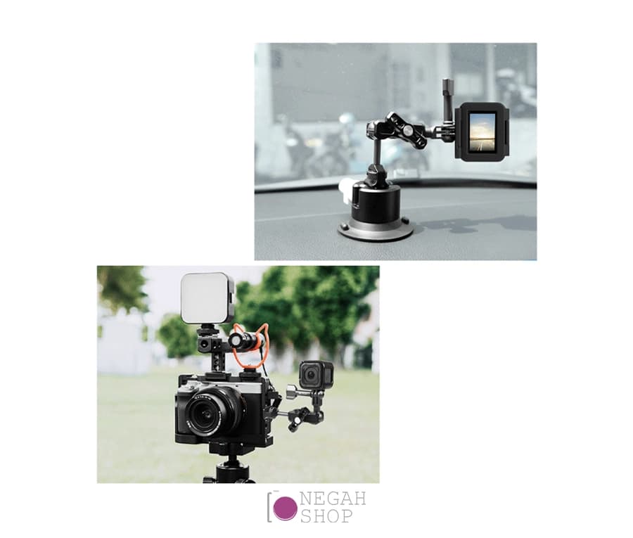 بازوی نگهدارنده دوربین ورزشی Puluz PU842B مدل Magic Arm — تصویر ۷