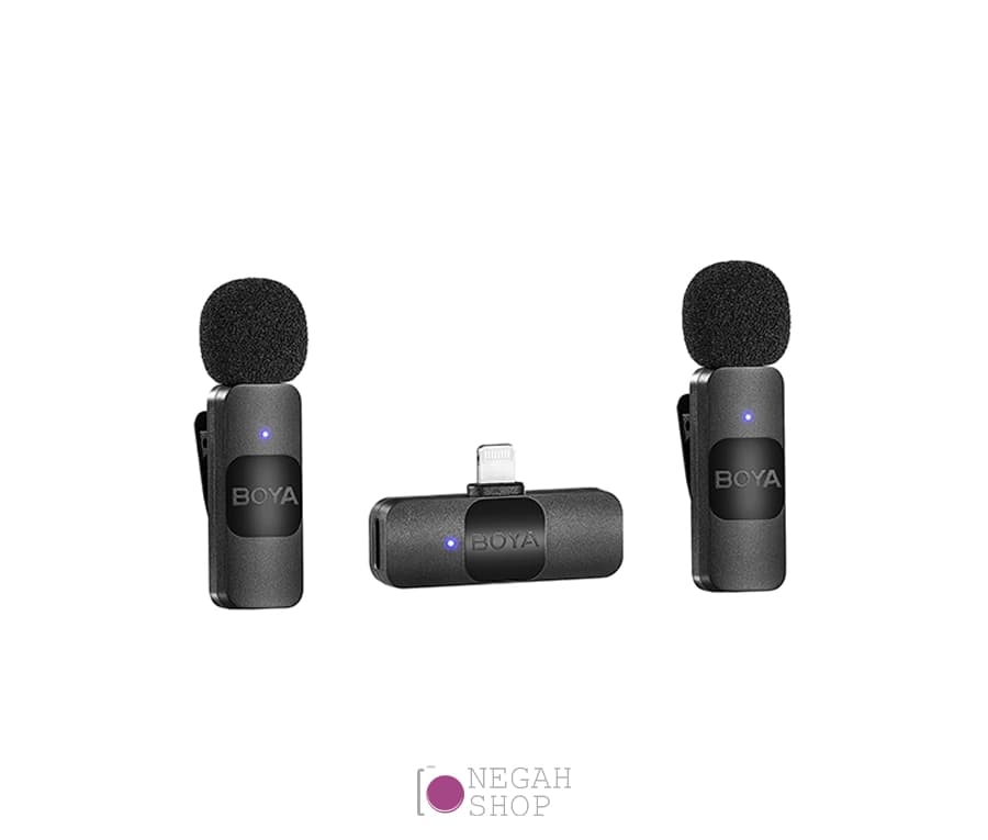 میکروفون بی‌سیم BOYA BY-V2 دو کاناله Lightning