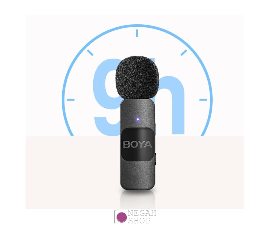 میکروفون بی‌سیم BOYA BY-V2 دو کاناله Lightning — تصویر ۷