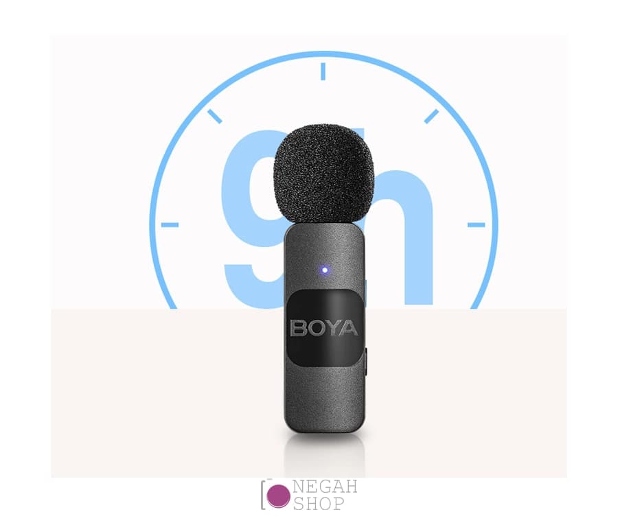 میکروفون بی‌سیم BOYA BY-V20 دو کاناله Type-C — تصویر ۷