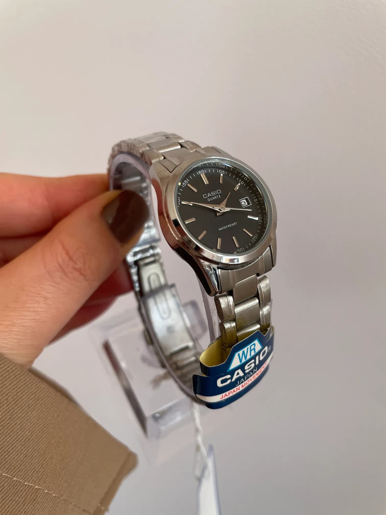 ساعت مچی زنانه CASIO صفحه مشکی — تصویر ۵