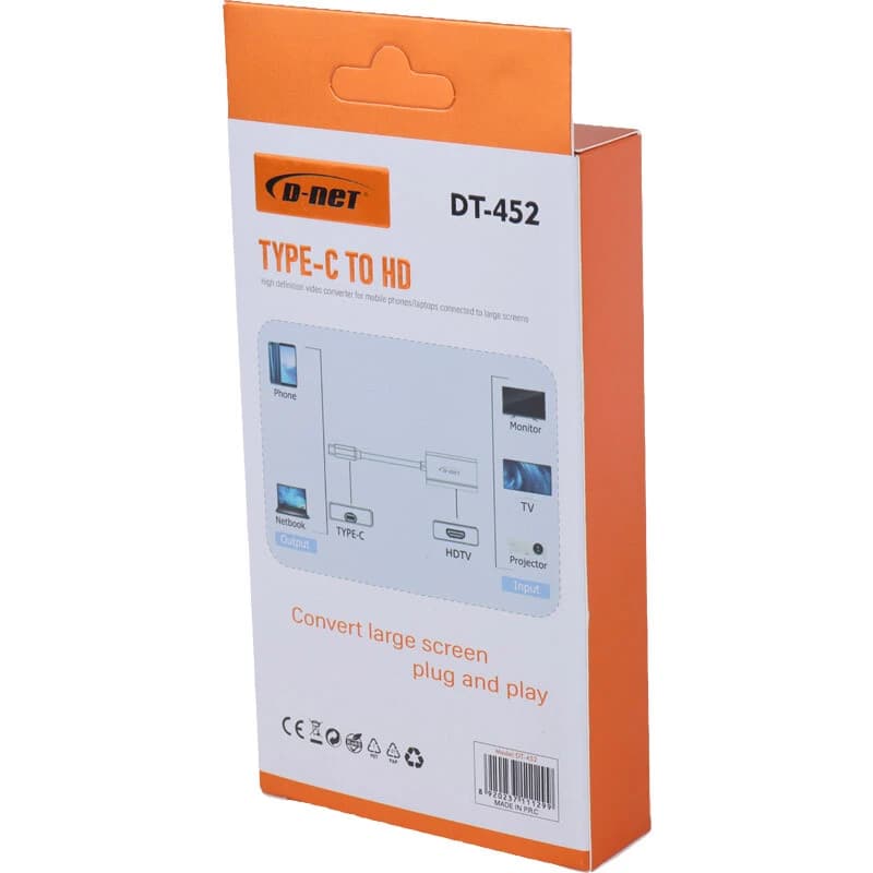 تبدیل Type-C به HDMI دی نت DT-452 — تصویر ۷