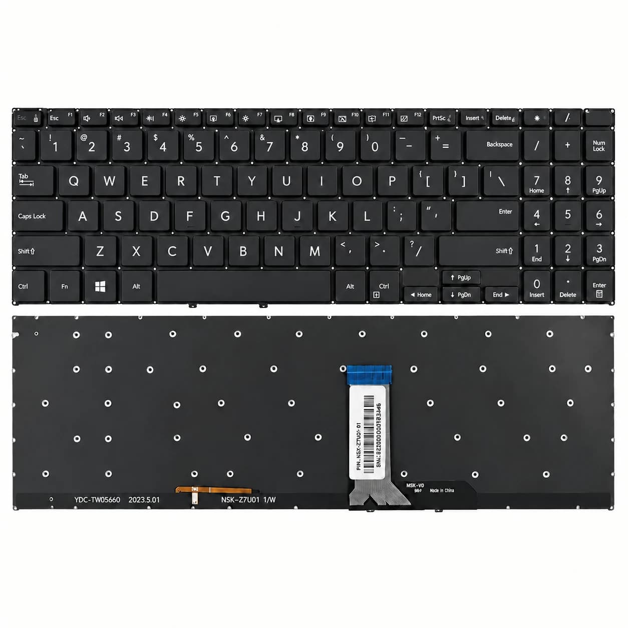 کیبورد لپ تاپ ایسوس ASUS VivoBook Pro 15 OLED K6502 با بک‌لایت
