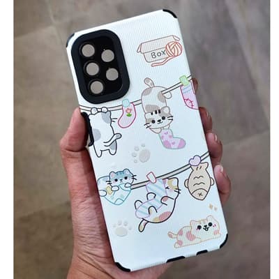 کاور پرشین کینگ مدل گربه و جوراب مناسب برای گوشی موبایل سامسونگ Galaxy A14 — تصویر ۴