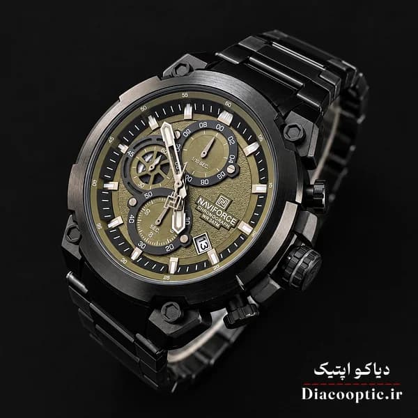 ساعت مچی اورجینال مردانه سه موتور برند نیوی فورس مدل NF8071 — تصویر ۳
