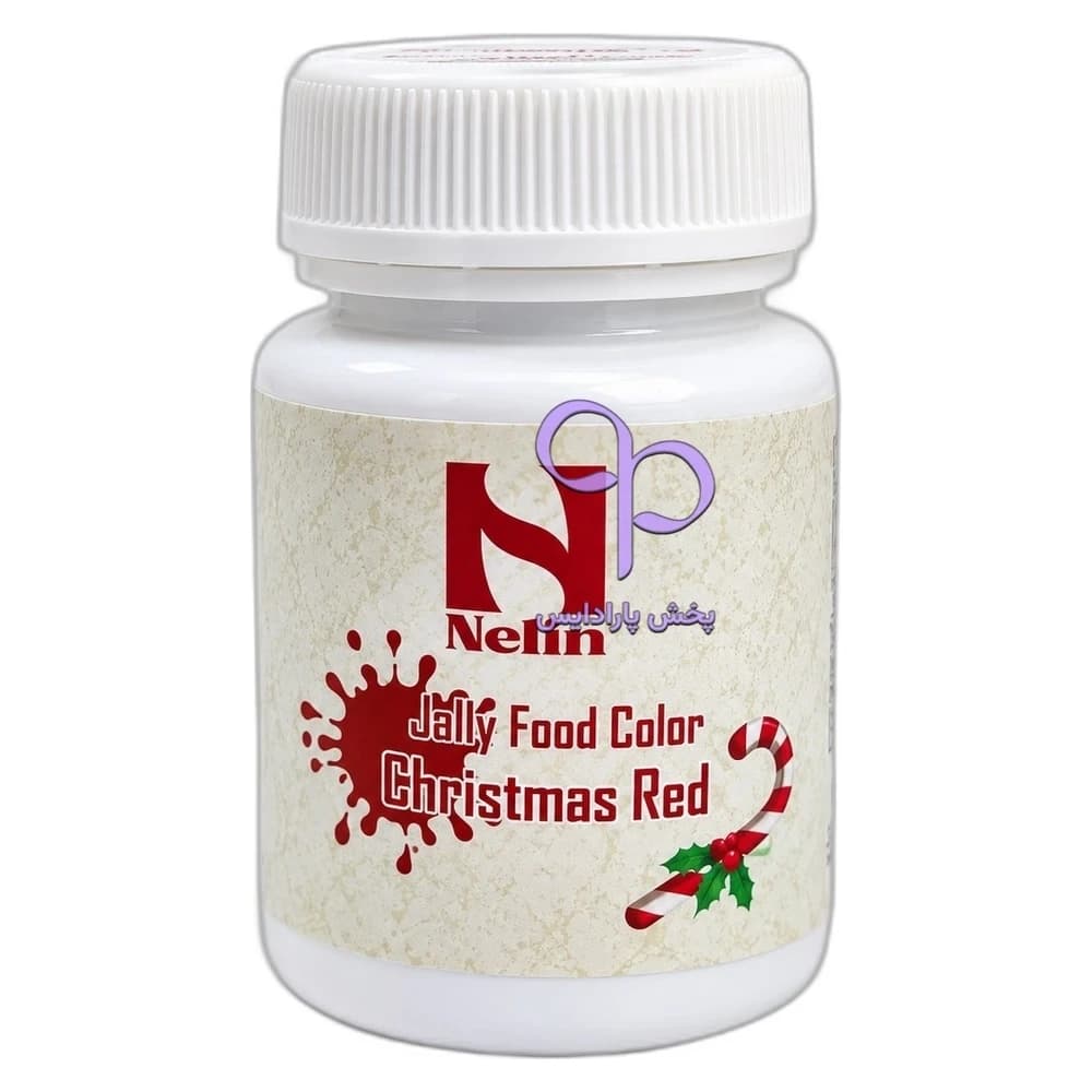 رنگ ژله ای 35 گرمی نلین قرمز کریسمسی ( Christmas red )