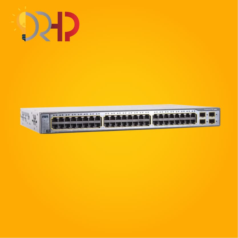 سوئیچ شبکه سیسکو 48 پورت WS-C3750-48TS-E لایه 3 استوک