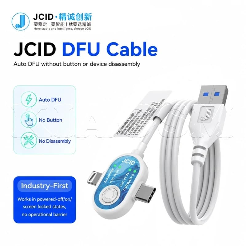 کابل DFU آیفون، آیپد و مک بوک برند JCID — تصویر ۲