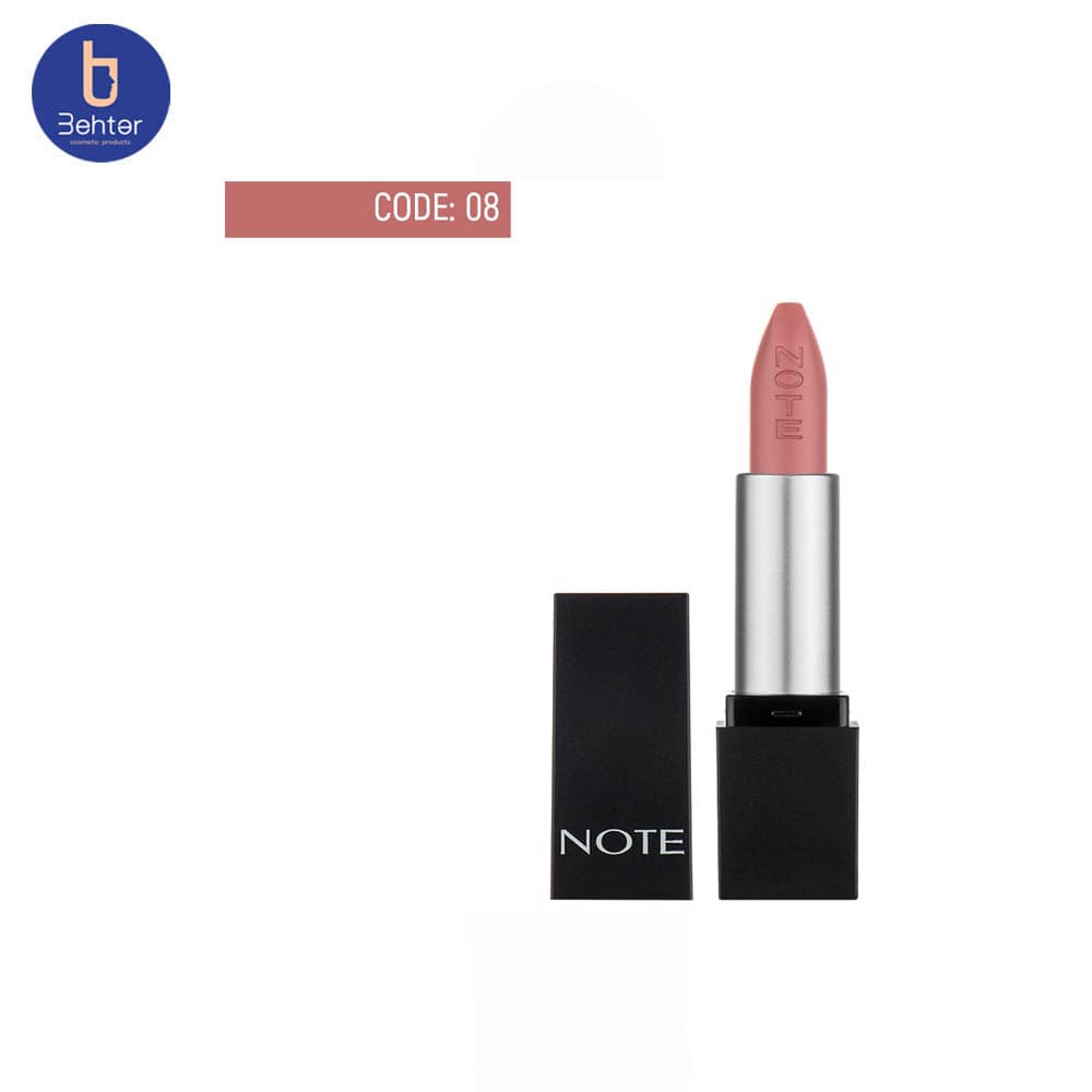 رژ لب جامد مت اور شماره 8 نوت Note Mattever Lipstick8