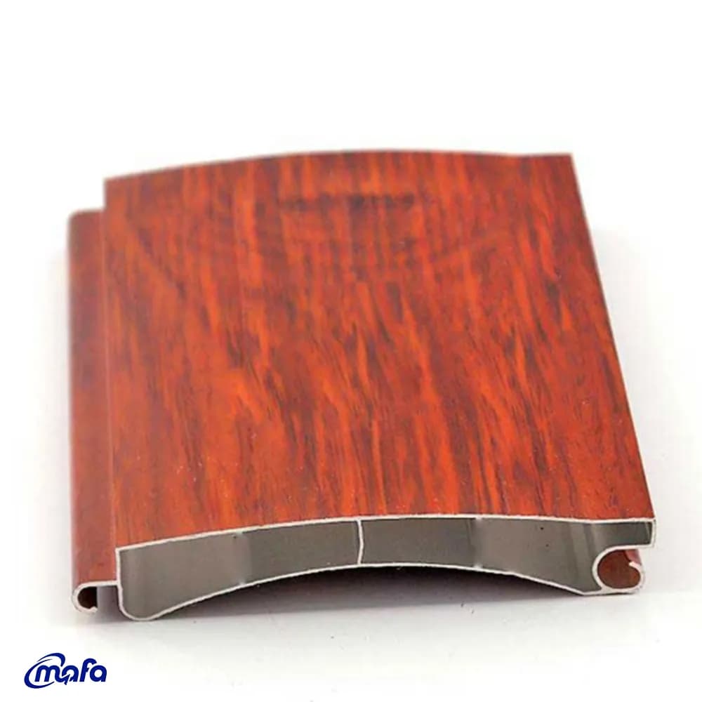 تیغه کرکره برقی طرح چوب 80 با ریل