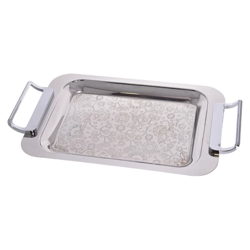سینی دسته دار یونیک کد 02-4075 سایز 26×42 سانتی‌متر