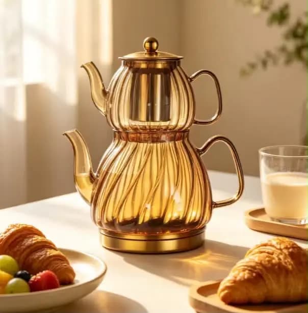 کتری قوری پیرکس شعله مستقیم مولتینی کد 4550 — تصویر ۵