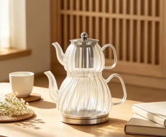 کتری قوری پیرکس شعله مستقیم مولتینی کد 4550 — تصویر ۳
