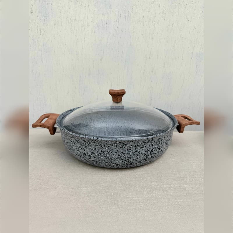 ماهیتابه چدن گرانیتی هاناتک مدل ونیز سایز ۳۲ — تصویر ۲