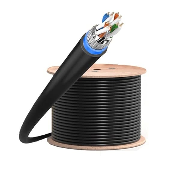 کابل شبکه Cat6 sftp دو روکشه دبل جکت 300 متری