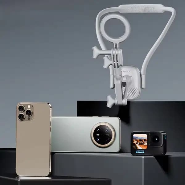 هولدر و نگهدارنده گردنی مگ سیف سیلیکونی موبایل یسیدو مدل Yesido Magnetic Neck Mount C332 — تصویر ۲