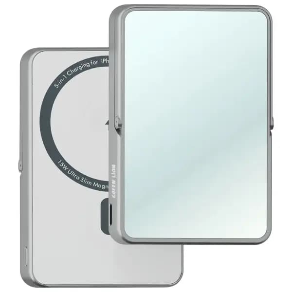 پاوربانک مگ سیف 10000 هزار 20 وات گرین لاین مدل Green Lion Mirror Bank 10000mAh MagSafe