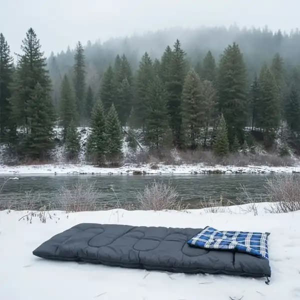 کیسه خواب یک نفره گرین لاین مدل Green Lion Camping Sleeping Bag GNSMCPSLBGBK — تصویر ۵