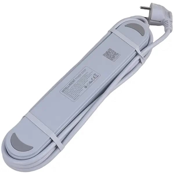 چند راهی ظرفیت 4 عدد کابل 2 متر و شارژر USB و Type-C الدینیو مدل LDNIO SE1 — تصویر ۵