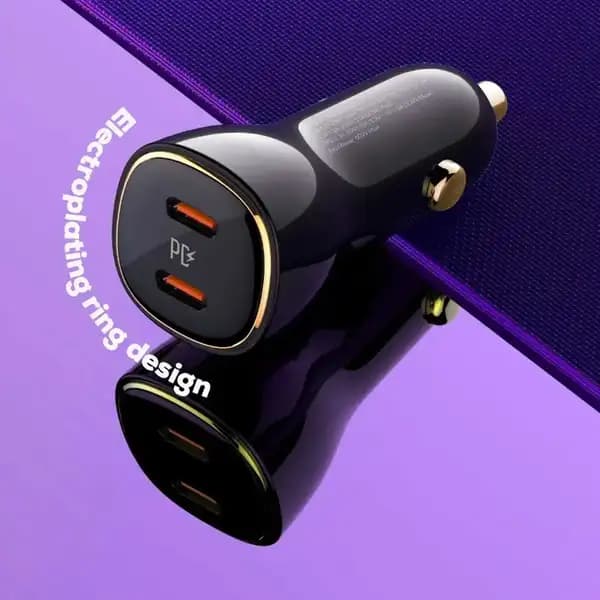 شارژر فندکی فست شارژ 60 وات تایپ‌سی الدینیو مدل LDNIO C104 — تصویر ۲