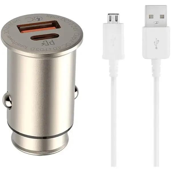 شارژر فندکی 30 وات به همراه کابل تبدیل USB-C الدینیو مدل LDNIO C506 Q — تصویر ۲